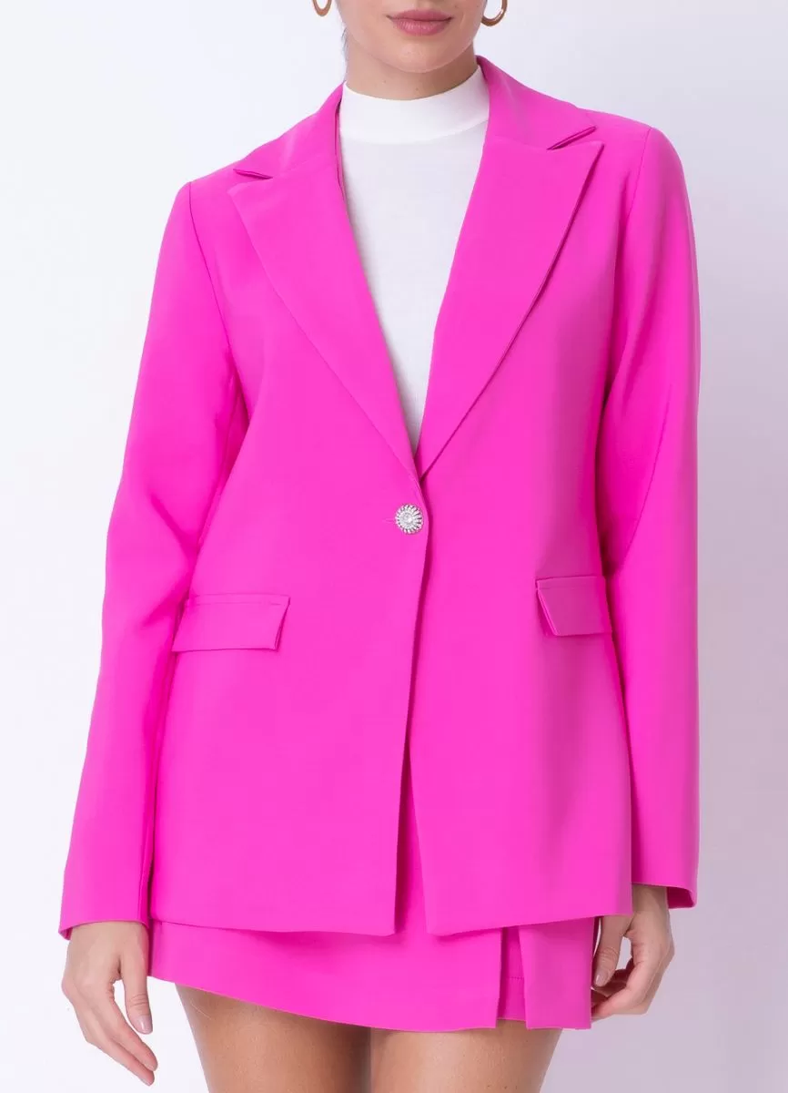 BLAZER ALFAIATARIA COM BOLSO - Pink