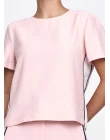 BLUSA ALFAIATARIA BICOLOR - Rosa