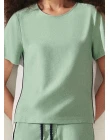 BLUSA ALFAIATARIA BICOLOR - Verde