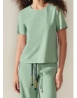 BLUSA ALFAIATARIA BICOLOR - Verde