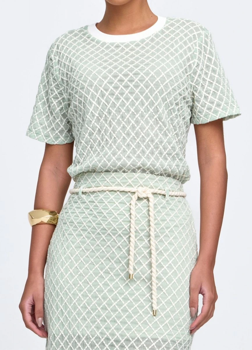 BLUSA CHIFFON BORDADA - Verde