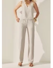 BLUSA LINHO MISTO - Cru