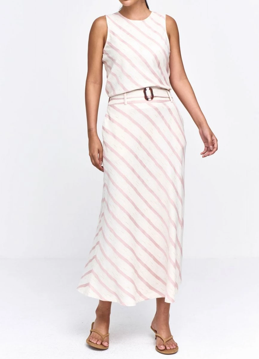 BLUSA LINHO MISTO - Rosa
