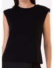 BLUSA MALHA LISA - Preto