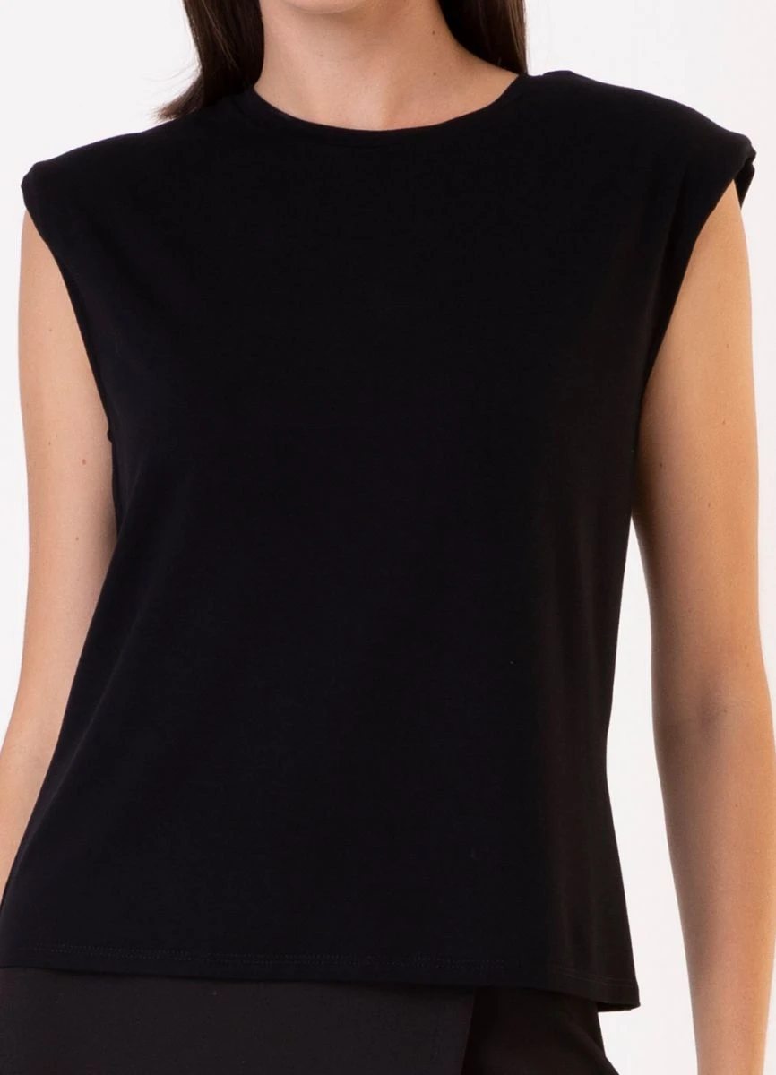 BLUSA MALHA LISA - Preto