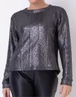 BLUSA MALHA TRICOT - Preto