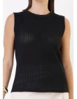 BLUSA MALHA TRICOT - Preto