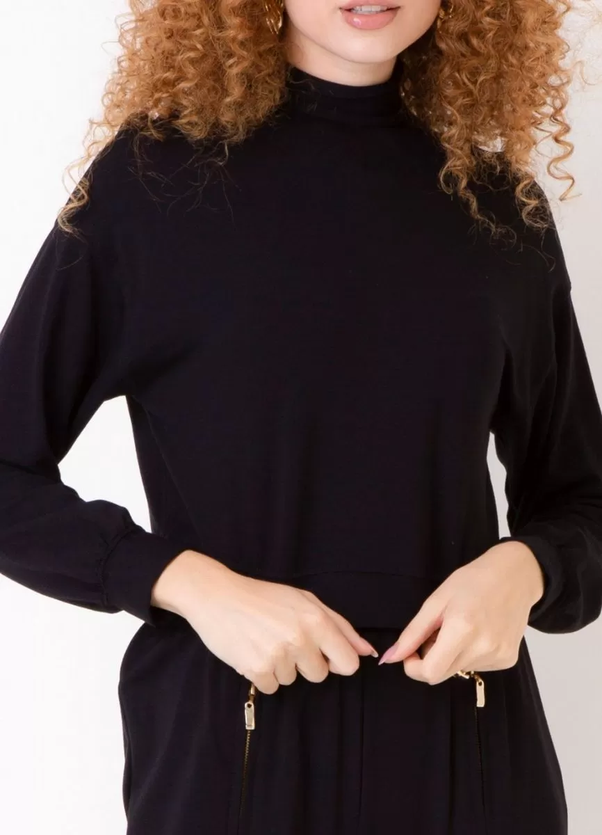 BLUSA MOLETINHO - Preto