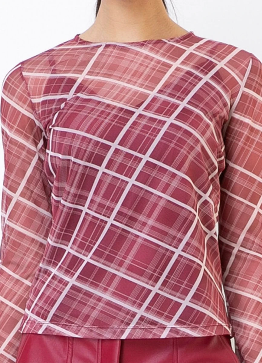 BLUSA TULÊ M/L - Vinho