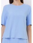 BLUSA VISCOSE - Azul