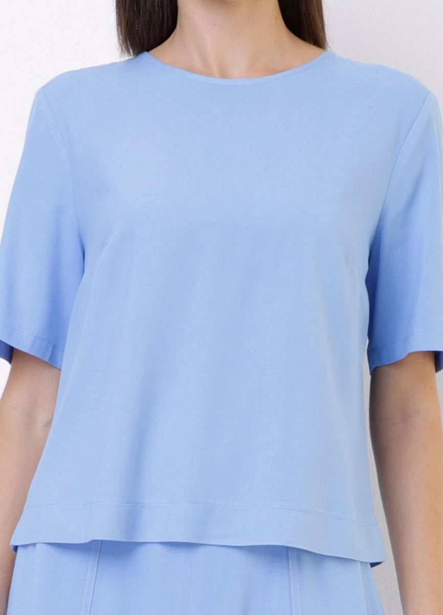 BLUSA VISCOSE - Azul