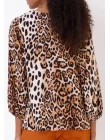 BLUSA VISCOSE MEIA MANGA - Animal print