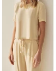 BLUSA VISCOSE PIQUET - Amarelo