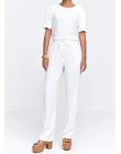 BLUSA VISCOSE PIQUET - Branco