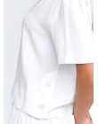 BLUSA VISCOSE PIQUET - Branco