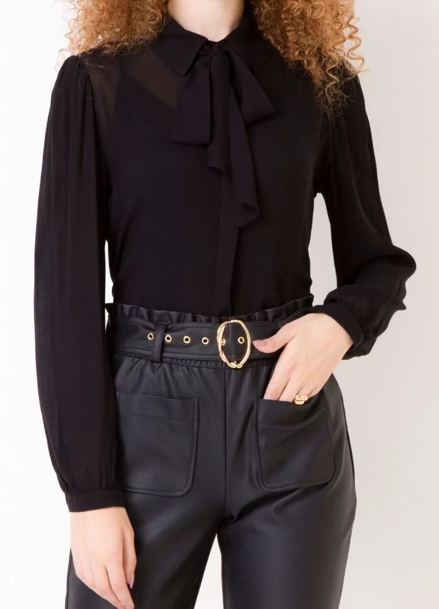 BLUSA VISCOSE - Preto