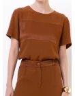 BLUSA VISCOSE - Terracota