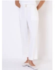 CALÇA VISCOSE COM PESPONTO - Branco