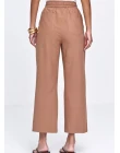CALÇA ALFAIATARIA COM BORDADO - Marrom