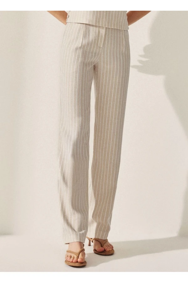 CALÇA KLINHO MISTO BOLSO FACA - Cru