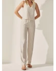 CALÇA KLINHO MISTO BOLSO FACA - Cru
