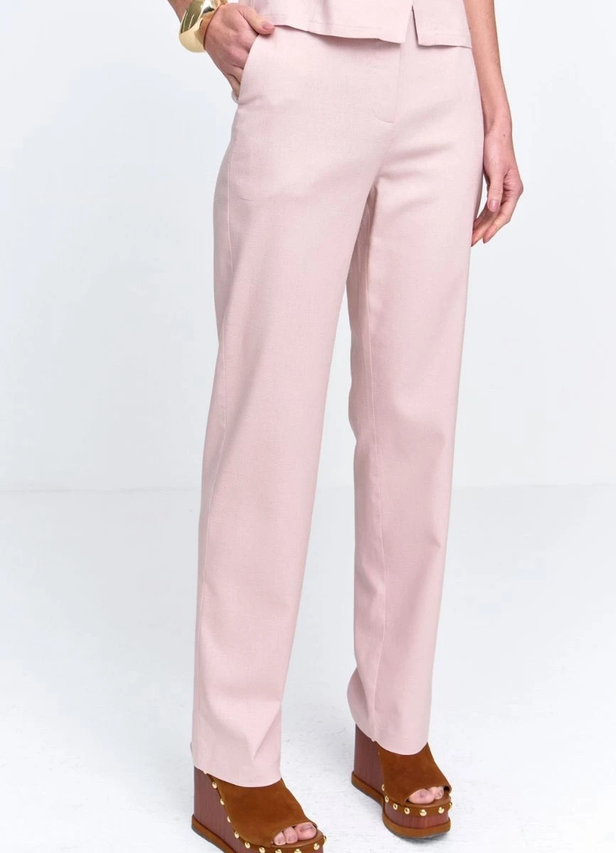 CALÇA VISCOLINHO BOLSO FACA - Rosa