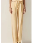 CALÇA VISCOLINHO COM CINTO - Amarelo