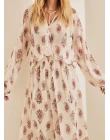 CAMISA CHIFON MANGA LONGA - Bege