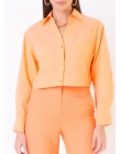 CAMISA TRICOLINE CROPPED - Laranja