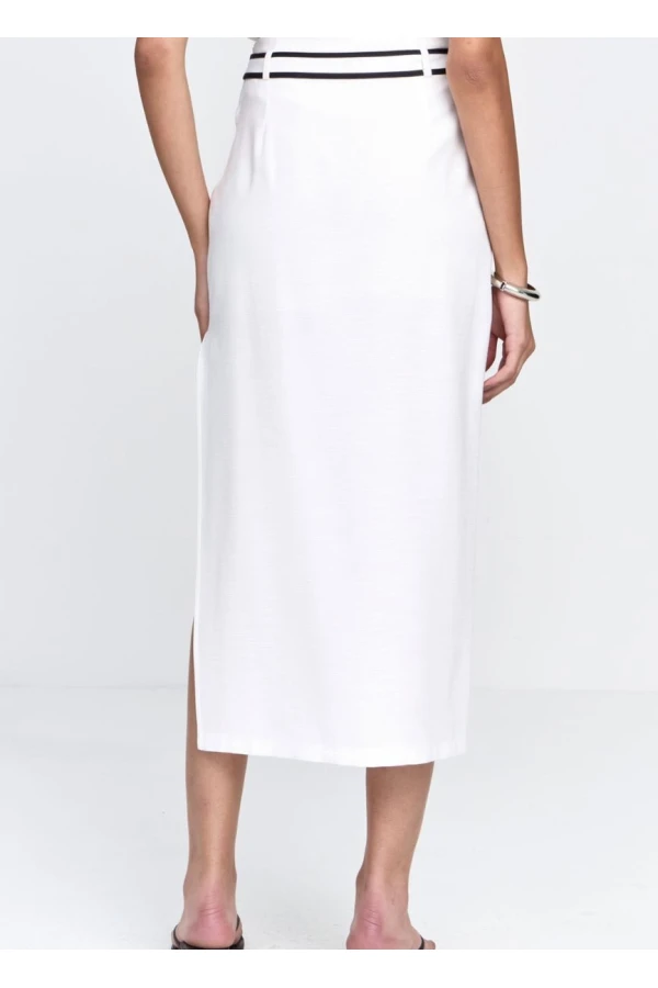 SAIA ALFAIATARIA BICOLOR - Branco