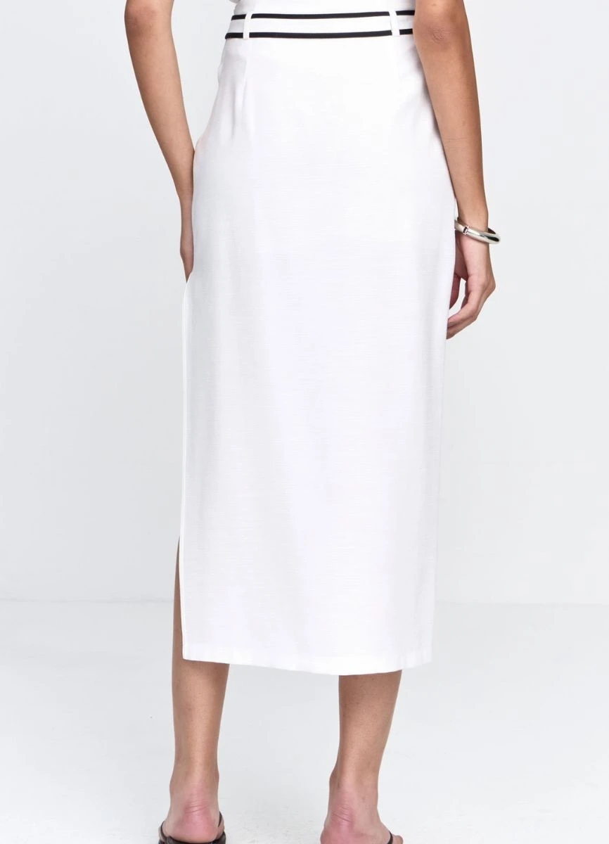 SAIA ALFAIATARIA BICOLOR - Branco