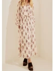 SAIA CHIFON MIDI - Bege