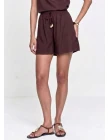 SHORTS VISCOLINHO - Marrom SHORTS VISCOLINHO - Marrom