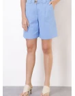 SHORTS VISCOSE - Azul