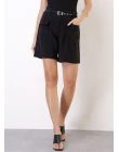 SHORTS VISCOSE COM BOLSO - Preto