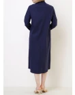 VESTIDO CHEMISE - Azul