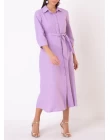 VESTIDO CHEMISE VISCOLINHO - Lavanda