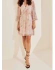 VESTIDO CHIFFON CURTO - Flores