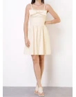 VESTIDO CREPE CURTO - Creme