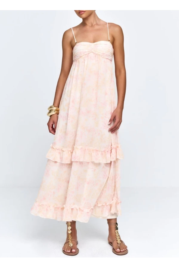 VESTIDO CREPE ESTAMPADO - Flores