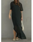 VESTIDO CREPE MIDI - Preto