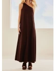 VESTIDO MALHA - Marrom
