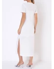 VESTIDO MALHA TRICOT - Branco