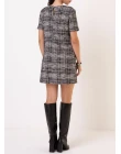 VESTIDO MALHA TWEED - Preto