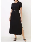 VESTIDO RAMI MISTO - Preto