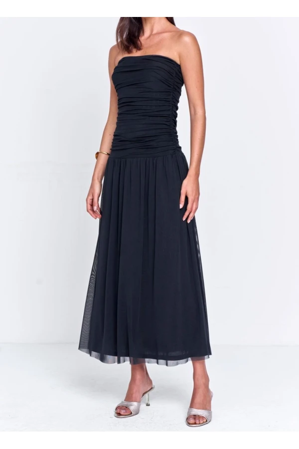 VESTIDO TULE - Preto