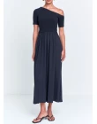 VESTIDO VISCOCREPE - Preto