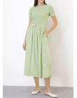 VESTIDO VISCOCREPE - Verde