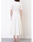 VESTIDO VISCOLINHO MIDI - Off white