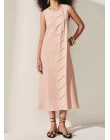 VESTIDO VISCOLINHO MIDI - Rosa